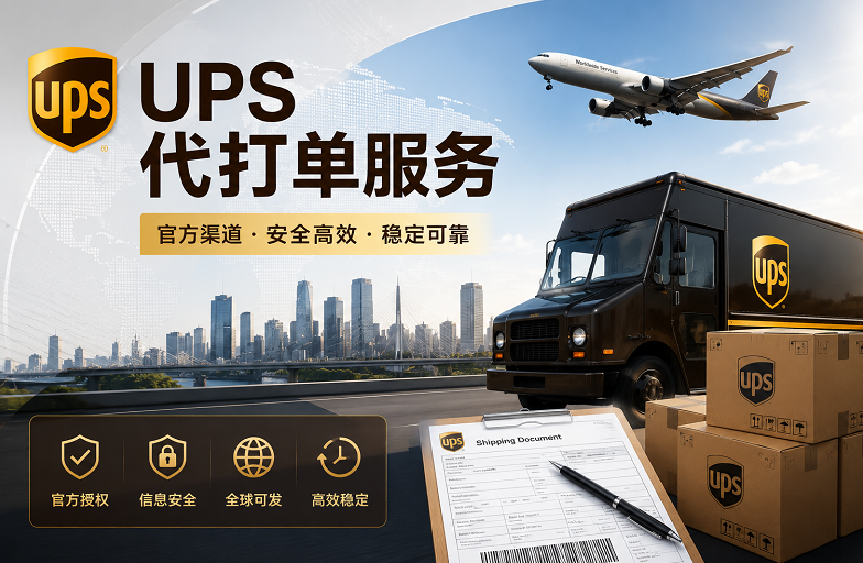 UPS代打单服务是什么？3步搞定国际快递发货